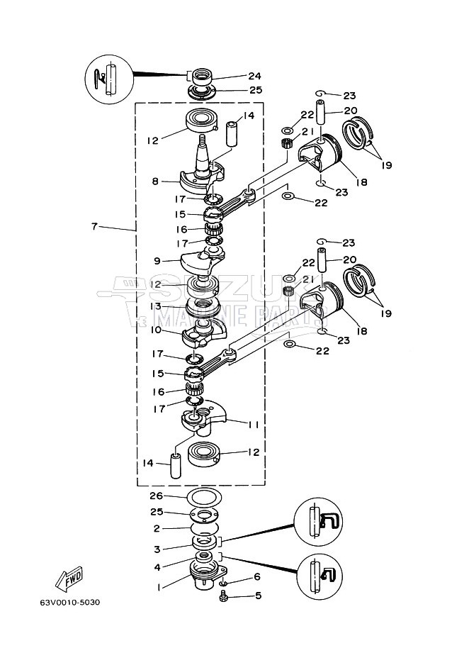 CRANKSHAFT--PISTON