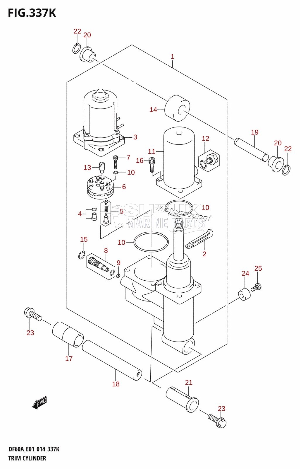 TRIM CYLINDER (DF50AVT:E01)