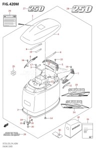 DF200 From 20002F-410001 (E03)  2014 drawing ENGINE COVER (DF250Z:E03)