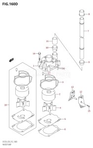 DF250ST From 25004F-210001 (E03)  2012 drawing WATER PUMP (DF225Z:E03)