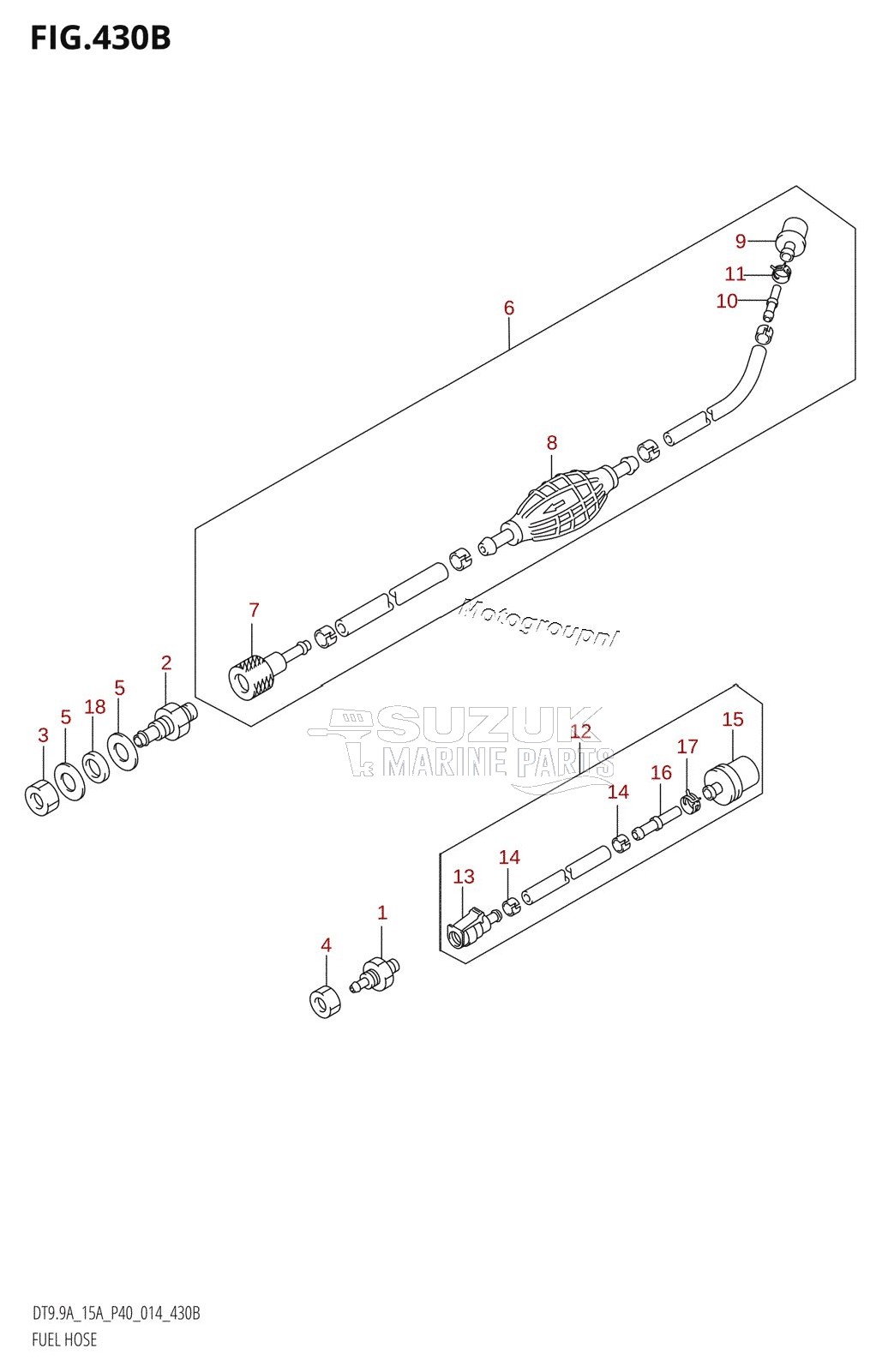 FUEL HOSE (DT15AK:P36)