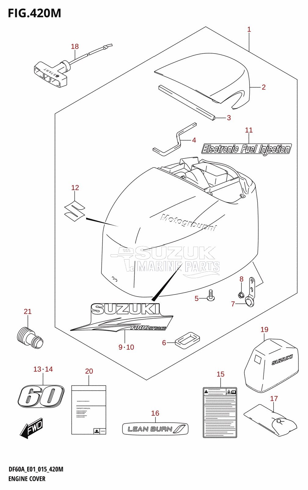 ENGINE COVER (DF60ATH:E40)