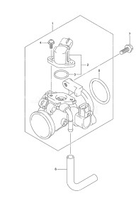 Outboard DF 20A drawing Throttle Body Remote Control