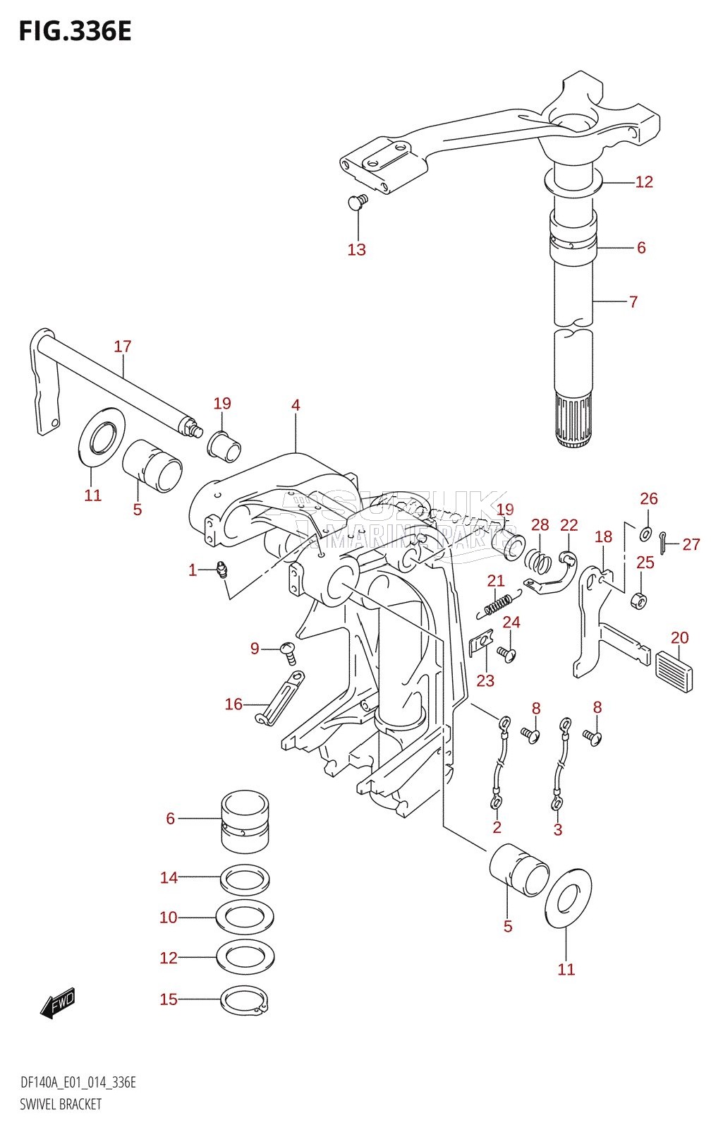 SWIVEL BRACKET (DF115AZ:E01)