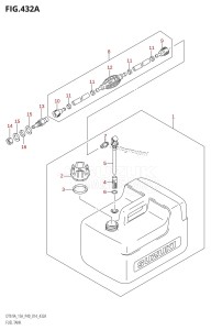 DT9.9A From 00993K-410001 (P36 P40)  2014 drawing FUEL TANK (DT9.9AK:P40)