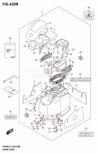 DF350A From 35001F-440001 (E11)  2024 drawing ENGINE COVER (DF350A,DF350AMD)