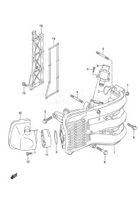 Outboard DF 50A drawing Intake Manifold/Silencer/Exhaust Cover