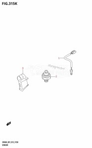 DF60A From 06002F-310001 (E01 E40)  2013 drawing SENSOR (DF60AQH:E40)