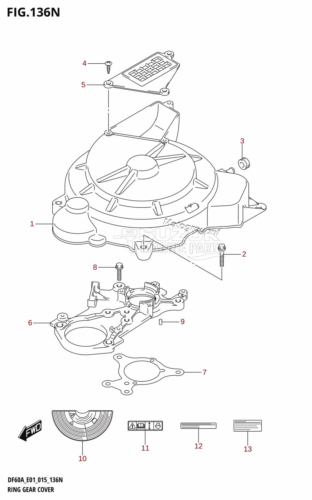 RING GEAR COVER (DF50AVT:E01)