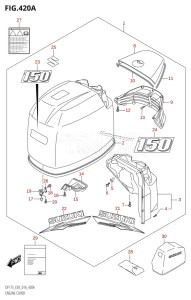 DF175T From 17502F-610001 (E03)  2016 drawing ENGINE COVER (DF150T:E03)