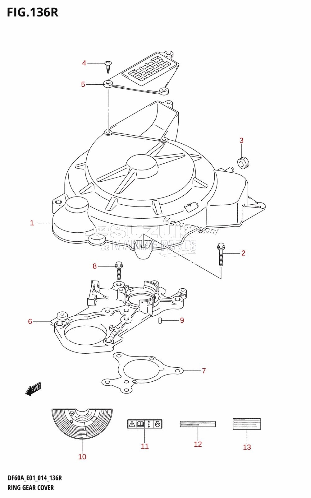 RING GEAR COVER (DF60AVT:E01)