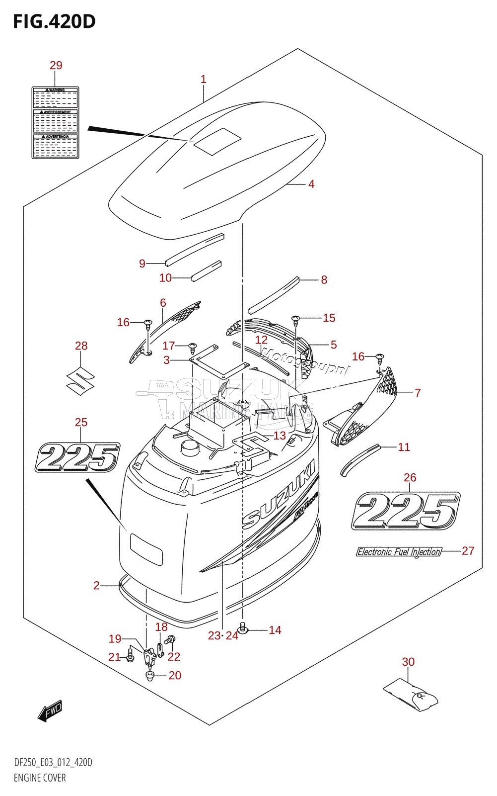 ENGINE COVER (DF225Z:E03)