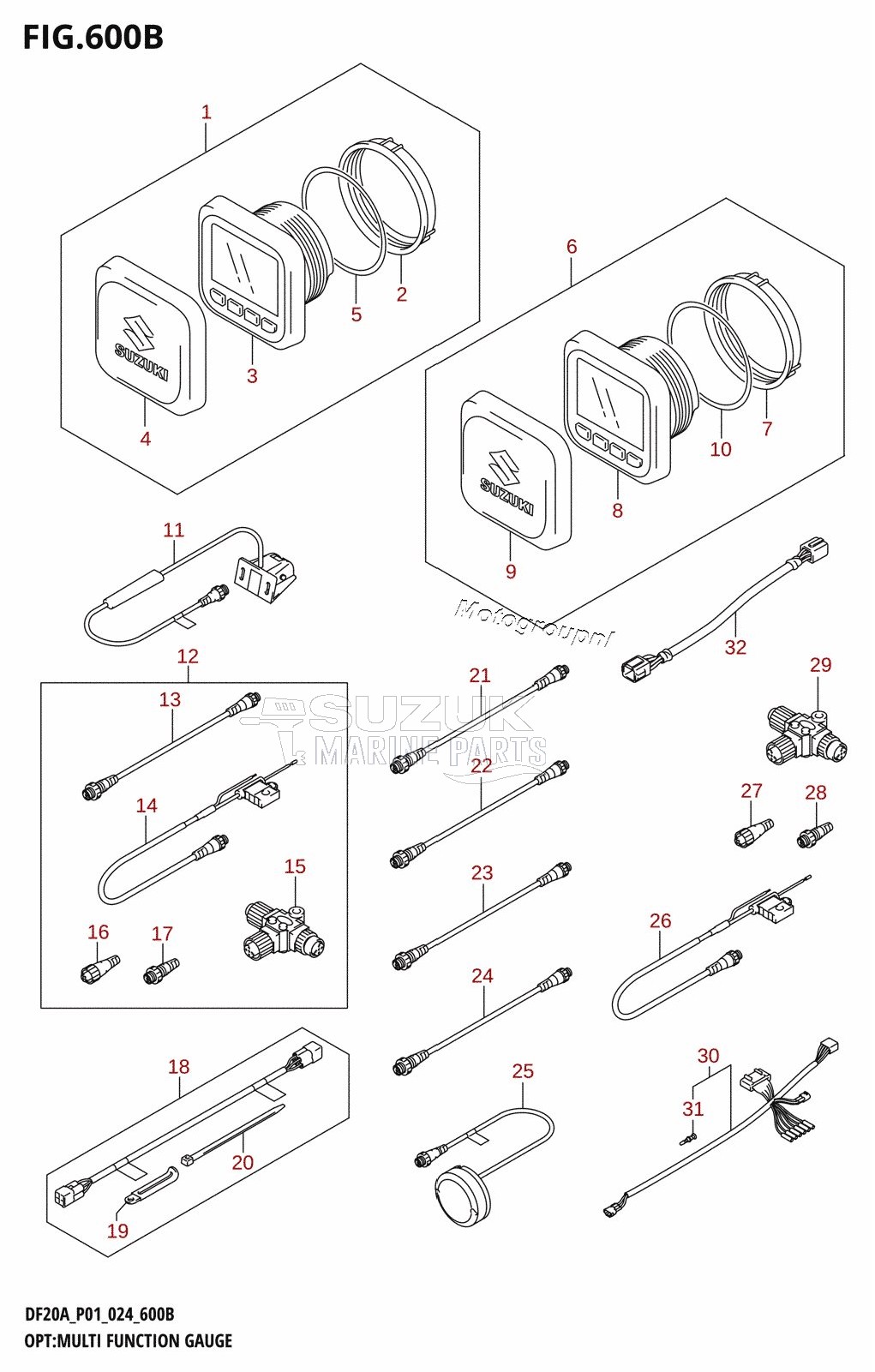 OPT:MULTI FUNCTION GAUGE (DF20A:P40)