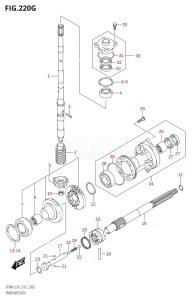 08002F-510001 (2005) 80hp E40 E01- (DF80A) DF80A drawing TRANSMISSION (DF90A:E01)