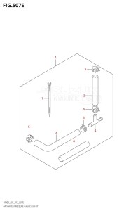 08002F-210001 (2012) 80hp E01 E40-Gen. Export 1 - Costa Rica (DF80A  DF80AT) DF80A drawing OPT:WATER PRESSURE GAUGE SUB KIT (DF80A:E01)