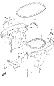 Outboard DF 40A drawing Side Cover