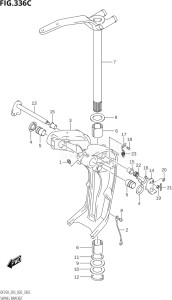 25003Z-040001 (2020) 250hp E03-USA (DF250Z  DF250Z) DF250Z drawing SWIVEL BRACKET (DF250ST:X-TRANSOM)