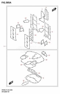 DF300B From 30003F-340001 (E11)  2023 drawing OPT:GASKET SET (020,021,022)