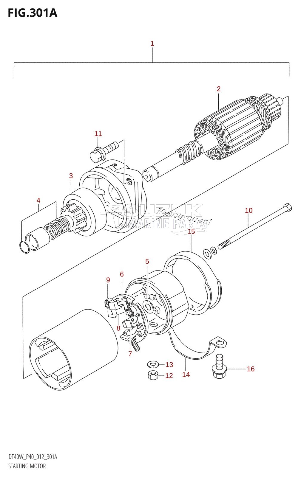 STARTING MOTOR (DT40W:P40)