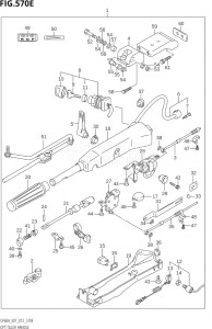 04003F-210001 (2012) 40hp E01-Gen. Export 1 (DF40AQH  DF40AT) DF40A drawing OPT:TILLER HANDLE (DF60A:E40)