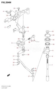 DF225Z From 22503Z-210001 (E01 E40)  2012 drawing CLUTCH SHAFT (DF250Z:E40)