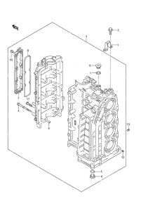 DF 115A drawing Cylinder Block