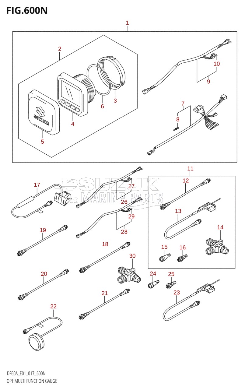 OPT:MULTI FUNCTION GAUGE (DF50AVT:E01)