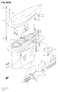 DF200Z From 20001Z-980001 (E01 E40)  2009 drawing GEAR CASE (DF200Z,DF200WZ,DF225Z,DF225WZ,DF250Z)