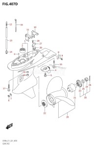 DF80A From 08002F-140001 (E01 E40)  2021 drawing GEAR CASE (DF80A:E40:021)