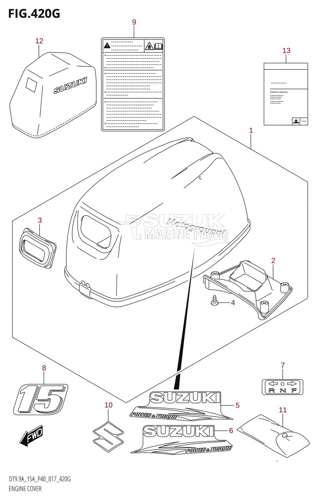 ENGINE COVER (DT15A:P36)