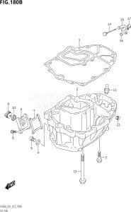 04003F-510001 (2005) 40hp E01 E13-Gen. Export 1 -  SE  Asia (DF40A  DF40AQH  DF40AST  DF40ATH) DF40A drawing OIL PAN (DF40AQH:E01)