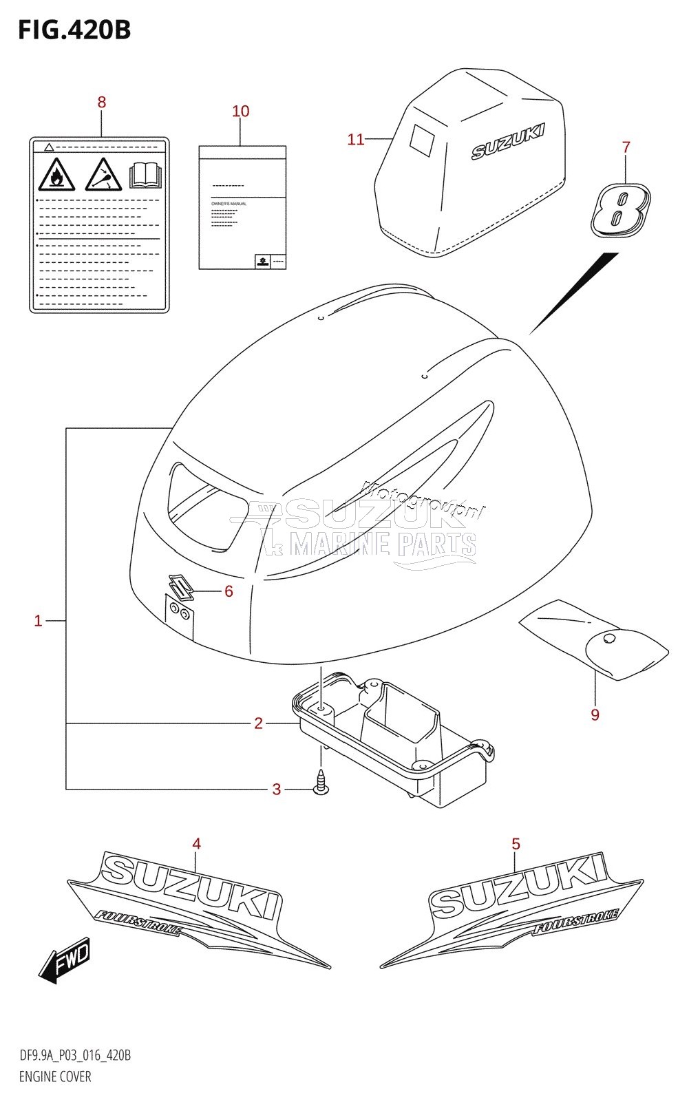 ENGINE COVER (DF8AR:P03)