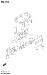 DF60A From 06002F-210001 (E03)  2012 drawing DRIVE SHAFT HOUSING (DF60A:E03)