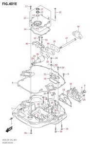 DF250Z From 25003Z-610001 (E40)  2016 drawing ENGINE HOLDER (DF225T:E01)