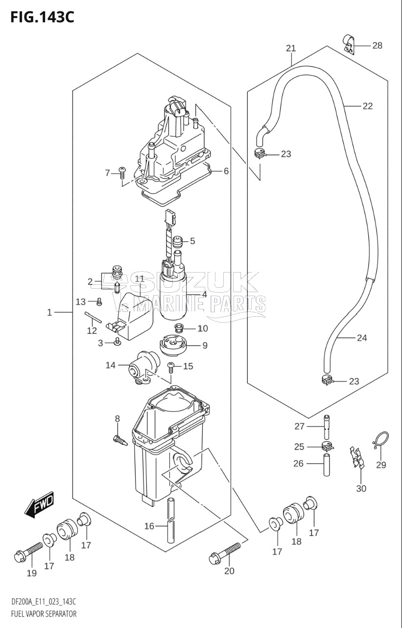 FUEL VAPOR SEPARATOR (E40:023)