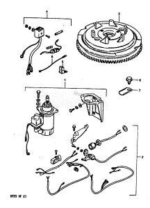 DT25 From 02503-301001-305315 ()  1983 drawing OPTIONAL : ELECTRICAL (FOR MANUAL STARTER)