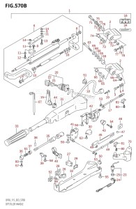 DF115T From 11501F-151001 (E03)  2001 drawing OPT:TILLER HANDLE (K4,K5,K6,K7,K8,K9,K10,011)