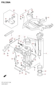 DT25 From 02503K-210001 (P36-)  2012 drawing SWIVEL BRACKET (DT25K:P36)