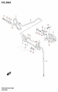 DF30A From 03003F-510001 (P03)  2015 drawing CLUTCH ROD (DF25A:P03)