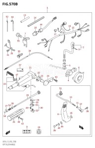 DF9.9 From 00992F-980001 (P03)  2009 drawing OPT:TILLER HANDLE (DF9.9R:(K5,K6,K7,K8,K9))