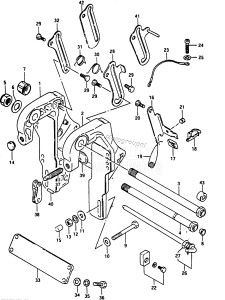 DT50 From 05001k-301001 till 301360 ()  1984 drawing CLAMP BRACKET