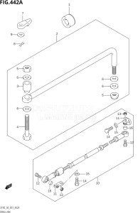 04001F-371001 (2003) 40hp E03-USA (DF40TK3) DF40 drawing DRAG LINK