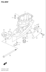 10003F-510001 (2005) 100hp E01-Gen. Export 1 (DF100AT) DF100A drawing DRIVE SHAFT HOUSING (DF140AT:E01)