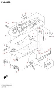 DF200AST From 20004F-240001 (E03)  2022 drawing GEAR CASE (023)