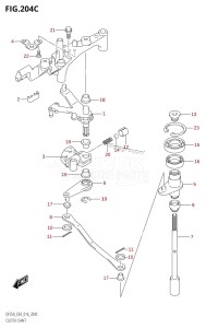 DF200 From 20002F-610001 (E03)  2016 drawing CLUTCH SHAFT (DF225T:E03)