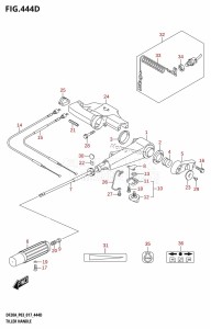 DF20A From 02002F-710001 (P03)  2017 drawing TILLER HANDLE (DF15ATH:P03)