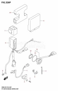 DF60A From 06003F-610001 (E01 E40)  2016 drawing PTT SWITCH /​ ENGINE CONTROL UNIT (DF50AVTH:E01)