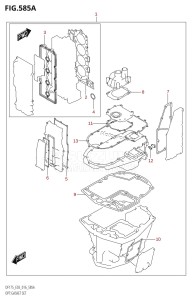 DF175Z From 17502Z-610001 (E03)  2016 drawing OPT:GASKET SET