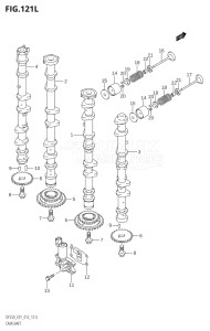 22503Z-210001 (2012) 225hp E01 E40-Gen. Export 1 - Costa Rica (DF225Z) DF225Z drawing CAMSHAFT (DF250Z:E01)