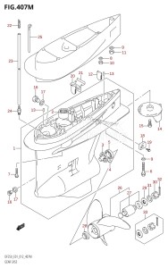 DF200 From 20002F-210001 (E01 E40)  2012 drawing GEAR CASE (DF250Z:E40)